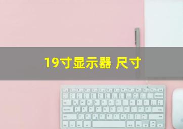 19寸显示器 尺寸